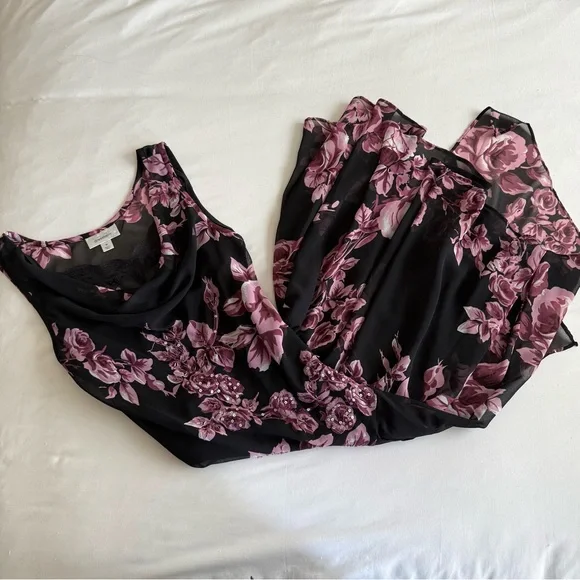 Dress Barn | Dresses | Vintage Beaded Floral Fairy Asymmetrical Midi Dress  | Poshmark
